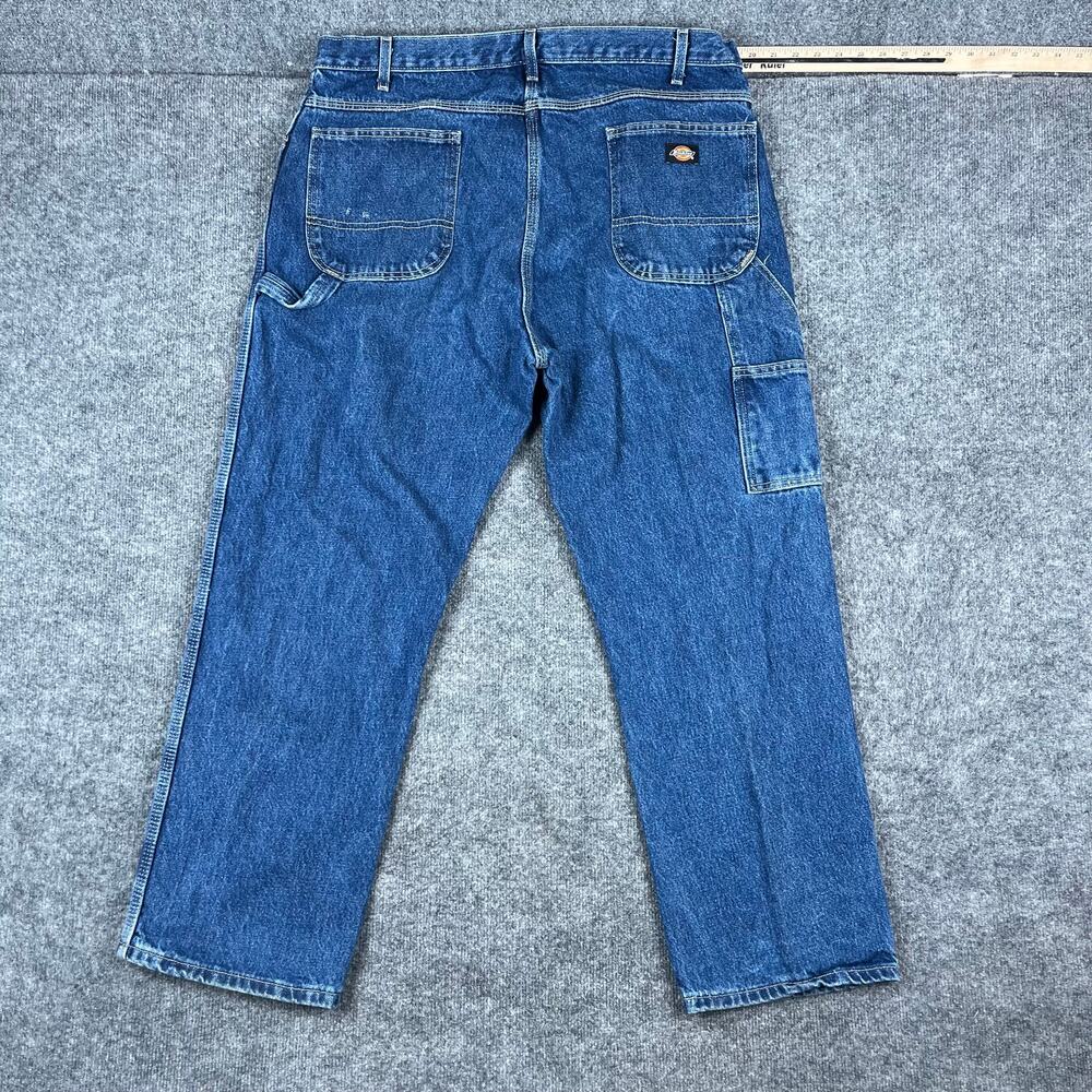 Dickies Jeans Mens Size 40x30 Blue Carpenter Workwear Utility Straight Denim
